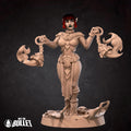 Female Fire Monk Miniature | Tabletop RPG Miniature | Bite the Bullet | Roleplaying 3D Printed Fantasy Mini - 3DPrintDen