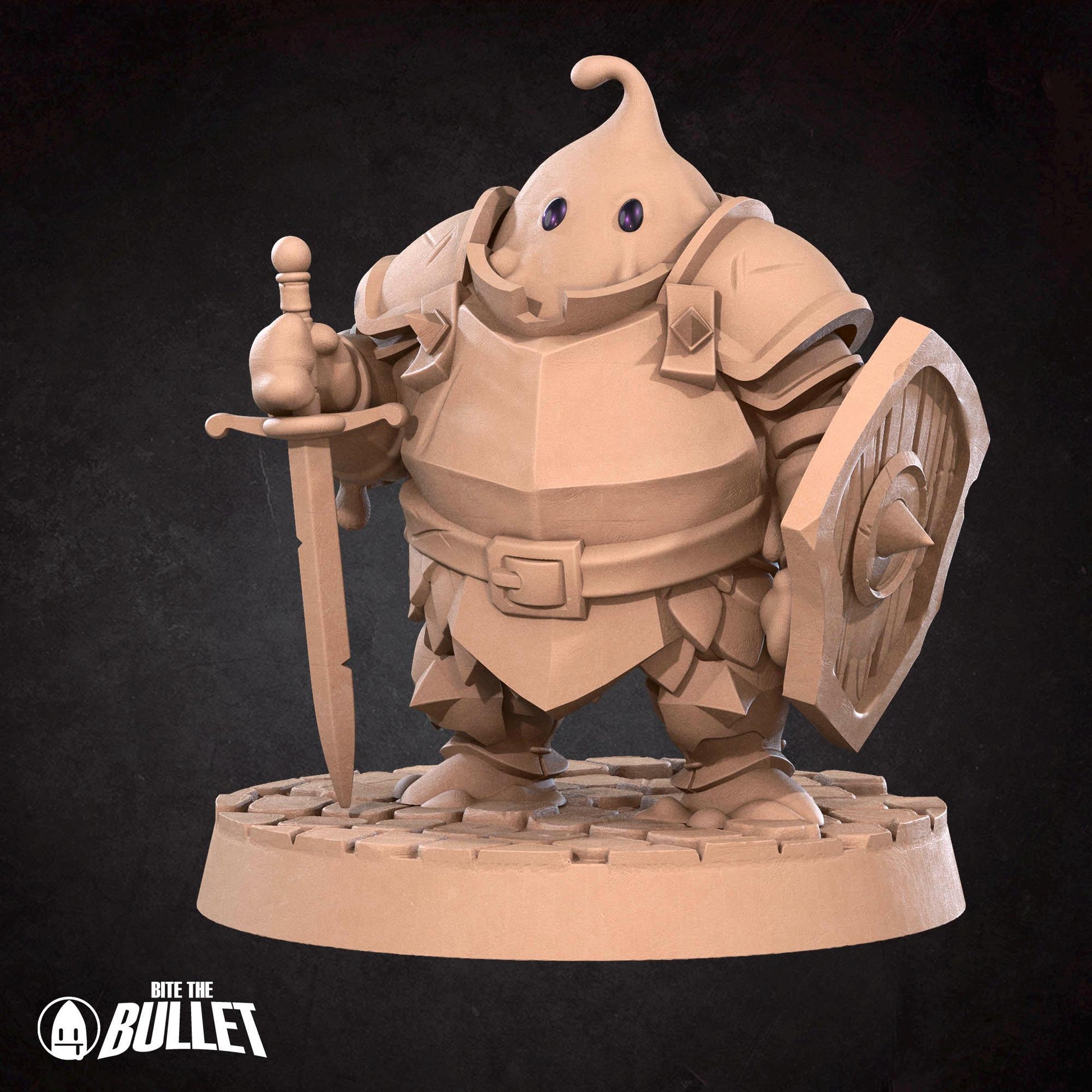 Plasmoid Warrior Miniature | Tabletop RPG Miniature | Bite the Bullet | Roleplaying 3D Printed Fantasy Mini - 3DPrintDen