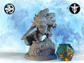 Aztec Axolotl Fighter Miniature | Twin Goddess Miniatures | Tabletop RPG Miniature | Roleplaying 3D Printed Fantasy Mini - 3DPrintDen