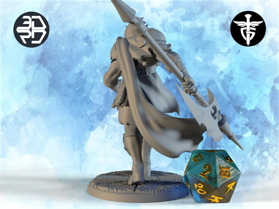 Orc Cleric Miniature, Denthir | Twin Goddess Miniatures | Tabletop RPG Miniature | Roleplaying 3D Printed Fantasy Mini - 3DPrintDen