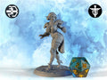 Female Elf Pinup Miniature, Pointless Armor Riz | Twin Goddess Miniatures | Tabletop RPG Miniature | Roleplaying 3D Printed Fantasy Mini - 3DPrintDen