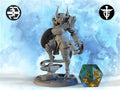 Female Tiefling Cleric Miniature, Dahlia | Twin Goddess Miniatures | Tabletop RPG Miniature | Roleplaying 3D Printed Fantasy Mini - 3DPrintDen
