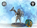 Female Halfling Warlock Miniature, Hadrey | Twin Goddess Miniatures | Tabletop RPG Miniature | Roleplaying 3D Printed Fantasy Mini - 3DPrintDen