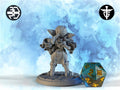 Female Goblin Mecha-Brawler Miniature, Kaja | Twin Goddess Miniatures | Tabletop RPG Miniature | Roleplaying 3D Printed Fantasy Mini - 3DPrintDen