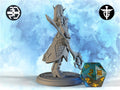 Female Elven Void-Warlock Miniature, Vaati | Twin Goddess Miniatures | Tabletop RPG Miniature | Roleplaying 3D Printed Fantasy Mini - 3DPrintDen