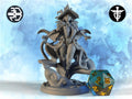 Witch Queen Miniature | Twin Goddess Miniatures | Tabletop RPG Miniature | Roleplaying 3D Printed Fantasy Mini - 3DPrintDen