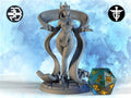 Goddess of the Dunes Miniature, Sehkti | Twin Goddess Miniatures | Tabletop RPG Miniature | Roleplaying 3D Printed Fantasy Mini - 3DPrintDen