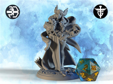 Harvest Goddess Miniature, Vanir | Twin Goddess Miniatures | Tabletop RPG Miniature | Roleplaying 3D Printed Fantasy Mini - 3DPrintDen