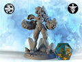 Magma Elemental Miniature, Tephra | Twin Goddess Miniatures | Tabletop RPG Miniature | Roleplaying 3D Printed Fantasy Mini - 3DPrintDen
