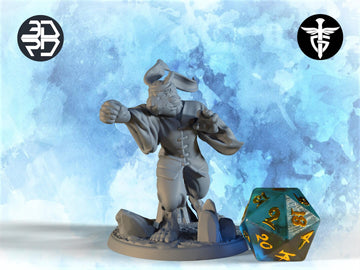 Rabbitfolk Monk Miniature, Bun Nee | Twin Goddess Miniatures | Tabletop RPG Miniature | Roleplaying 3D Printed Fantasy Mini - 3DPrintDen