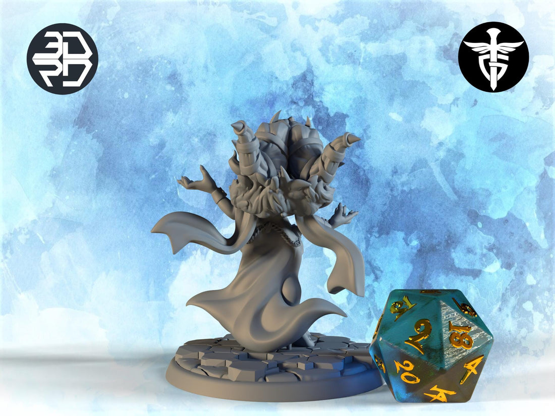 Goblin Queen Miniature | Twin Goddess Miniatures | Tabletop RPG Miniature | Roleplaying 3D Printed Fantasy Mini - 3DPrintDen