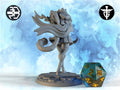 Female Tabaxi Rogue Miniature | Twin Goddess Miniatures | Tabletop RPG Miniature | Roleplaying 3D Printed Fantasy Mini - 3DPrintDen