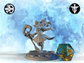 Female Kobold Wizard Miniature | Twin Goddess Miniatures | Tabletop RPG Miniature | Roleplaying 3D Printed Fantasy Mini - 3DPrintDen