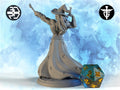 Buff Wizard Miniature | Twin Goddess Miniatures | Tabletop RPG Miniature | Roleplaying 3D Printed Fantasy Mini - 3DPrintDen