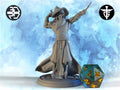 Buff Wizard Miniature | Twin Goddess Miniatures | Tabletop RPG Miniature | Roleplaying 3D Printed Fantasy Mini - 3DPrintDen