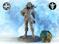Space Pirate Miniature, Grimzod | Twin Goddess Miniatures | Tabletop RPG Miniature | Roleplaying 3D Printed Fantasy Mini - 3DPrintDen