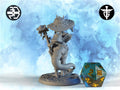 Female Spore Druid Miniature, Coprini | Twin Goddess Miniatures | Tabletop RPG Miniature | Roleplaying 3D Printed Fantasy Mini - 3DPrintDen