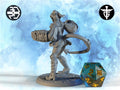 Female Tiefling Artificer Miniature | Twin Goddess Miniatures | Tabletop RPG Miniature | Roleplaying 3D Printed Fantasy Mini - 3DPrintDen