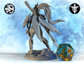 Female Hydra Hunter Miniature | Twin Goddess Miniatures | Tabletop RPG Miniature | Roleplaying 3D Printed Fantasy Mini - 3DPrintDen