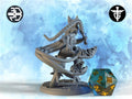 Female Displacer Hunter Miniature | Twin Goddess Miniatures | Tabletop RPG Miniature | Roleplaying 3D Printed Fantasy Mini - 3DPrintDen