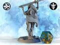 Elf Cowgirl Miniature, Jacelyn | Twin Goddess Miniatures | Tabletop RPG Miniature | Roleplaying 3D Printed Fantasy Mini - 3DPrintDen