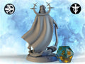 Moonlit Knight Miniature, Astrall | Twin Goddess Miniatures | Tabletop RPG Miniature | Roleplaying 3D Printed Fantasy Mini - 3DPrintDen