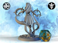 Sorceress Miniature, Azure Weave | Twin Goddess Miniatures | Tabletop RPG Miniature | Roleplaying 3D Printed Fantasy Mini - 3DPrintDen