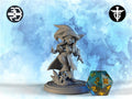 Goblin Sorceress Miniature, Frostflaire | Twin Goddess Miniatures | Tabletop RPG Miniature | Roleplaying 3D Printed Fantasy Mini - 3DPrintDen
