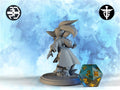 Goblin Sorceress Miniature, Frostflaire | Twin Goddess Miniatures | Tabletop RPG Miniature | Roleplaying 3D Printed Fantasy Mini - 3DPrintDen