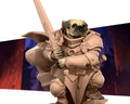 Dog Warrior Miniature | Tabletop RPG Miniature | Bite the Bullet | Roleplaying 3D Printed Fantasy Mini - 3DPrintDen