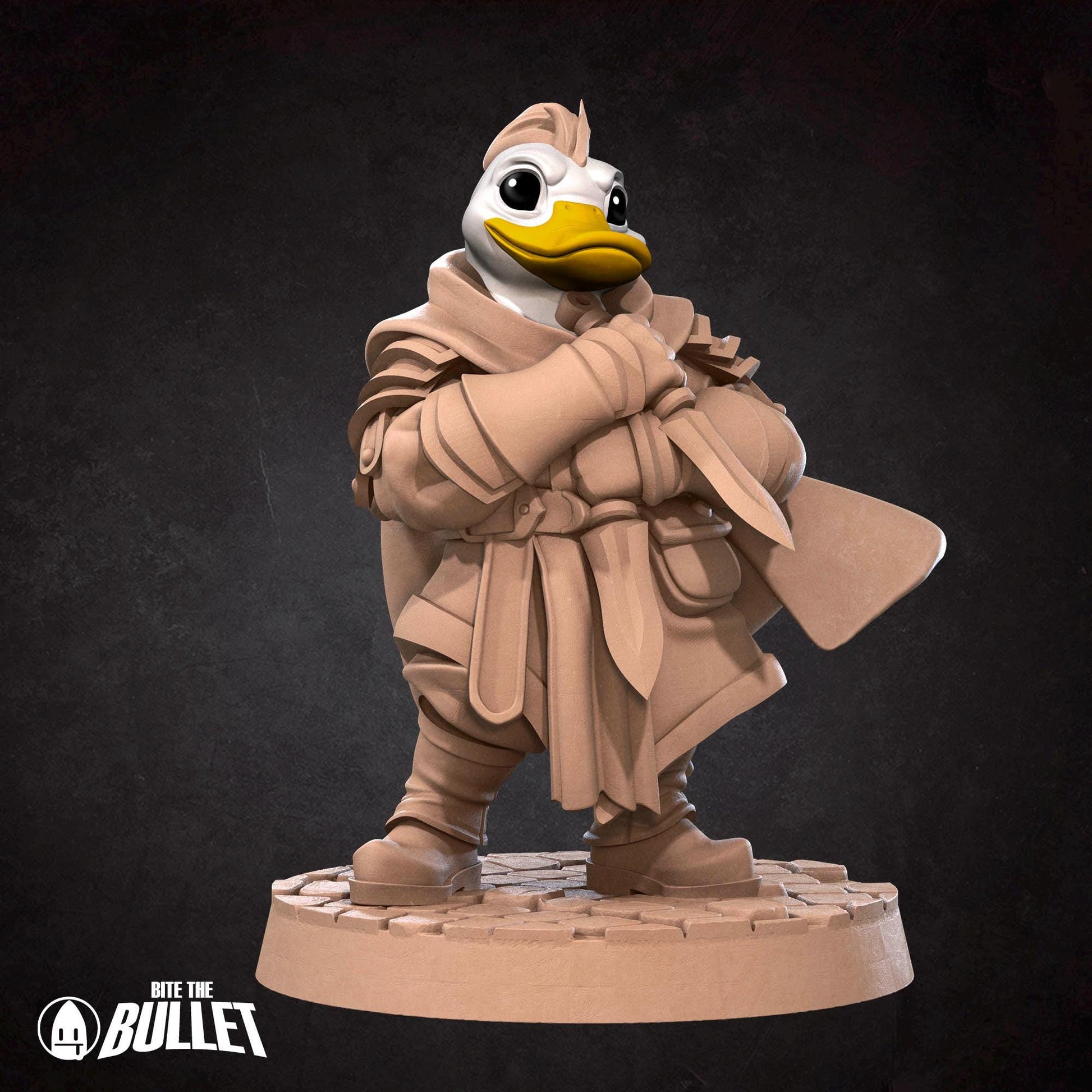 Duck Rogue Miniature | Tabletop RPG Miniature | Bite the Bullet | Roleplaying 3D Printed Fantasy Mini - 3DPrintDen