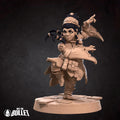 Female Dwarf Monk Miniature | Tabletop RPG Miniature | Bite the Bullet | Roleplaying 3D Printed Fantasy Mini - 3DPrintDen