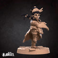 Female Dwarf Monk Miniature | Tabletop RPG Miniature | Bite the Bullet | Roleplaying 3D Printed Fantasy Mini - 3DPrintDen
