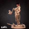 Female Fire Monk Miniature | Tabletop RPG Miniature | Bite the Bullet | Roleplaying 3D Printed Fantasy Mini - 3DPrintDen
