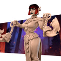 Female Fire Monk Miniature | Tabletop RPG Miniature | Bite the Bullet | Roleplaying 3D Printed Fantasy Mini - 3DPrintDen