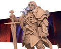Paladin Miniature | Tabletop RPG Miniature | Bite the Bullet | Roleplaying 3D Printed Fantasy Mini - 3DPrintDen