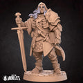Paladin Miniature | Tabletop RPG Miniature | Bite the Bullet | Roleplaying 3D Printed Fantasy Mini - 3DPrintDen