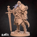 Paladin Miniature | Tabletop RPG Miniature | Bite the Bullet | Roleplaying 3D Printed Fantasy Mini - 3DPrintDen