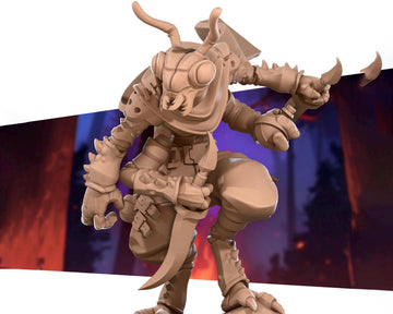 ThriKeen Assassin Miniature | Tabletop RPG Miniature | Bite the Bullet | Roleplaying 3D Printed Fantasy Mini - 3DPrintDen