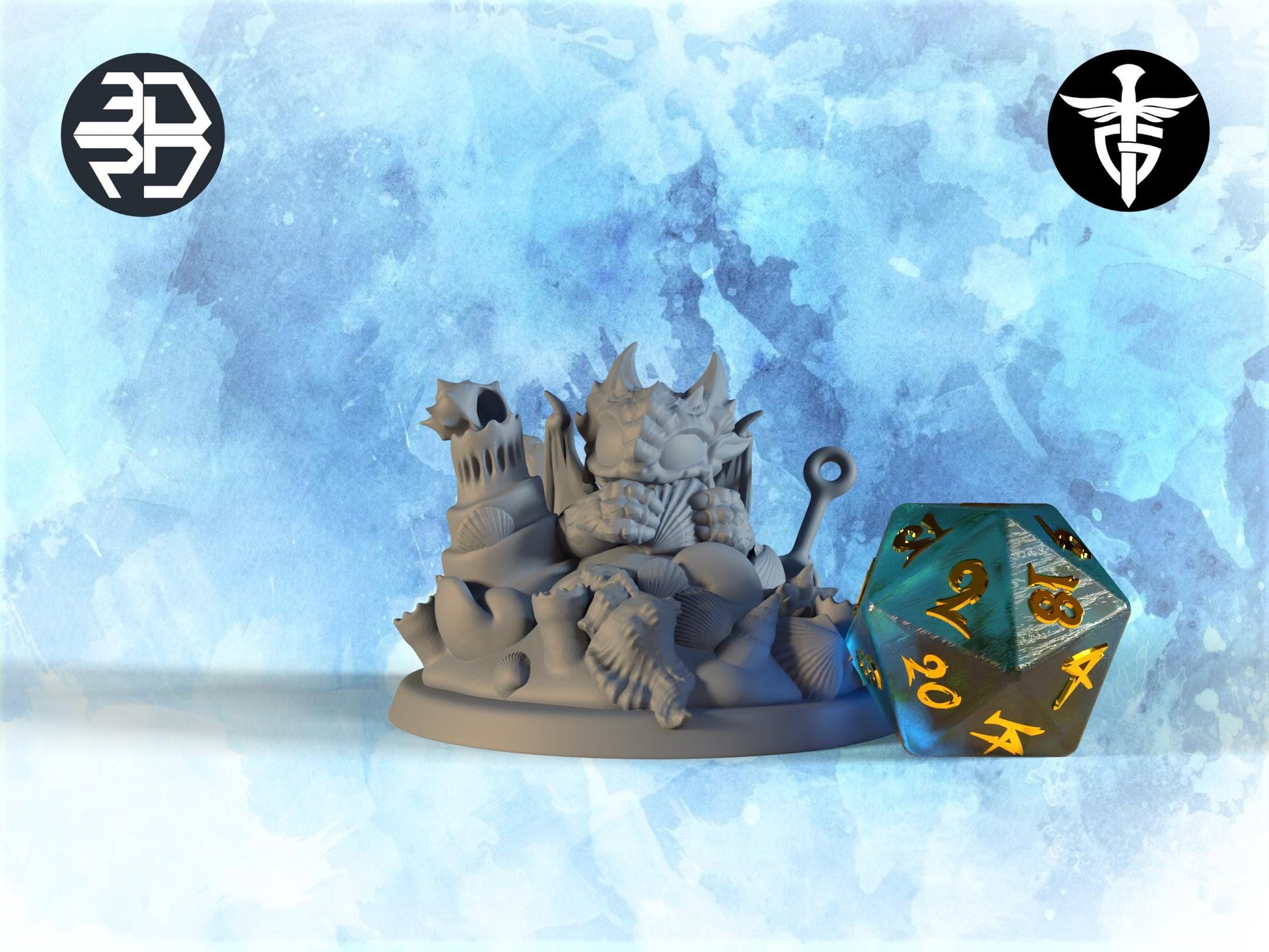 Penny Dragon Miniature | Twin Goddess Miniatures | Tabletop RPG Miniature | Roleplaying 3D Printed Fantasy Mini - 3DPrintDen