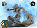 Surfer Miniature | Twin Goddess Miniatures | Tabletop RPG Miniature | Roleplaying 3D Printed Fantasy Mini - 3DPrintDen