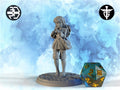 Female Messenger Miniature, Phoebe | Twin Goddess Miniatures | Tabletop RPG Miniature | Roleplaying 3D Printed Fantasy Mini - 3DPrintDen