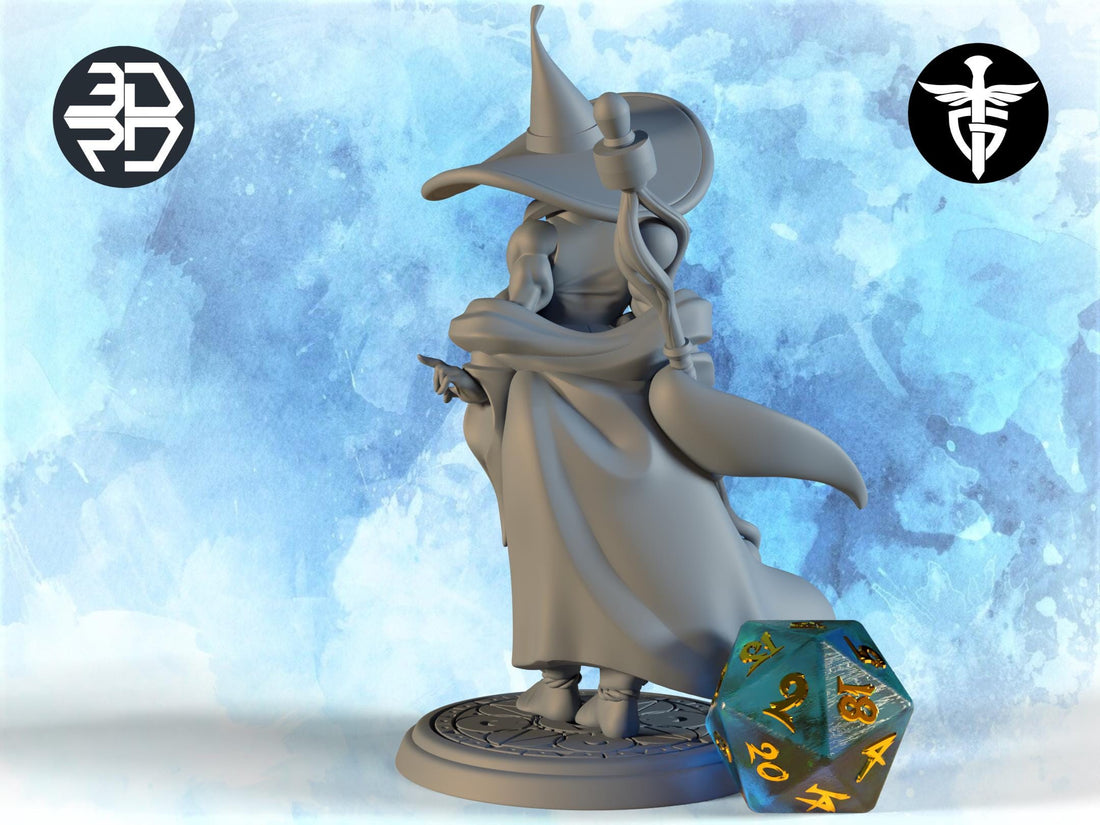 Witch Miniature, Schmegegge | Twin Goddess Miniatures | Tabletop RPG Miniature | Roleplaying 3D Printed Fantasy Mini - 3DPrintDen