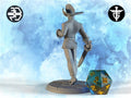 Warforged Swashbuckler Miniature | Twin Goddess Miniatures | Tabletop RPG Miniature | Roleplaying 3D Printed Fantasy Mini - 3DPrintDen