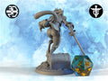 Female Tabaxi Miniature | Twin Goddess Miniatures | Tabletop RPG Miniature | Roleplaying 3D Printed Fantasy Mini - 3DPrintDen