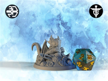 Penny Dragon Miniature | Twin Goddess Miniatures | Tabletop RPG Miniature | Roleplaying 3D Printed Fantasy Mini - 3DPrintDen