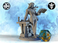 Elf Professor Miniature, Syiva | Twin Goddess Miniatures | Tabletop RPG Miniature | Roleplaying 3D Printed Fantasy Mini - 3DPrintDen