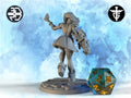 Female Hex Wizard Miniature | Twin Goddess Miniatures | Tabletop RPG Miniature | Roleplaying 3D Printed Fantasy Mini - 3DPrintDen