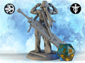 Female Goliath Breakdancer Miniature, Kit | Twin Goddess Miniatures | Tabletop RPG Miniature | Roleplaying 3D Printed Fantasy Mini - 3DPrintDen