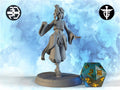 Female Yoga Snake Master Miniature, Saan | Twin Goddess Miniatures | Tabletop RPG Miniature | Roleplaying 3D Printed Fantasy Mini - 3DPrintDen